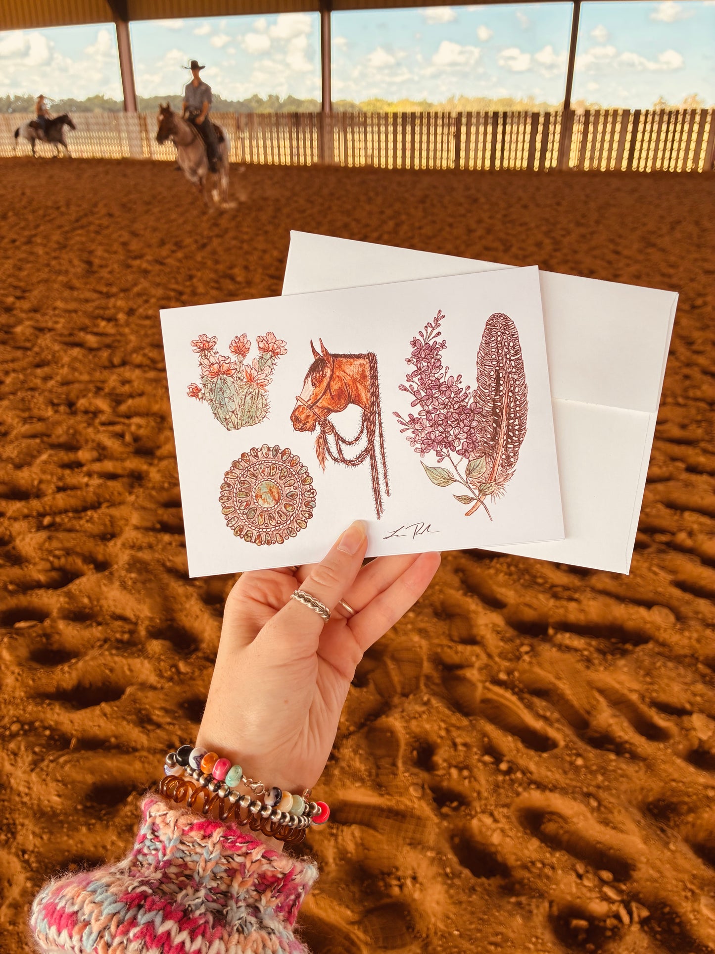 Wild Roan Art Greeting Cards