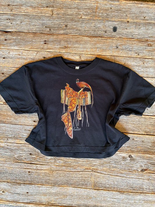 Along for the Ride Cotton Cropped Tee Medium