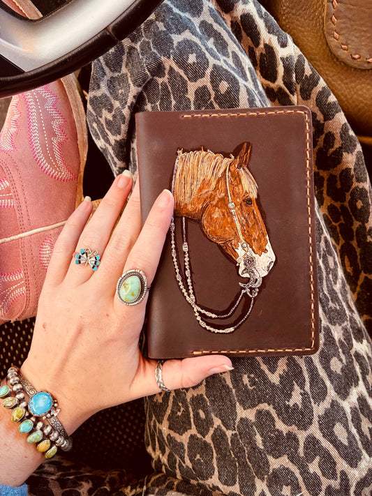 Petunia Leather Journal Cover