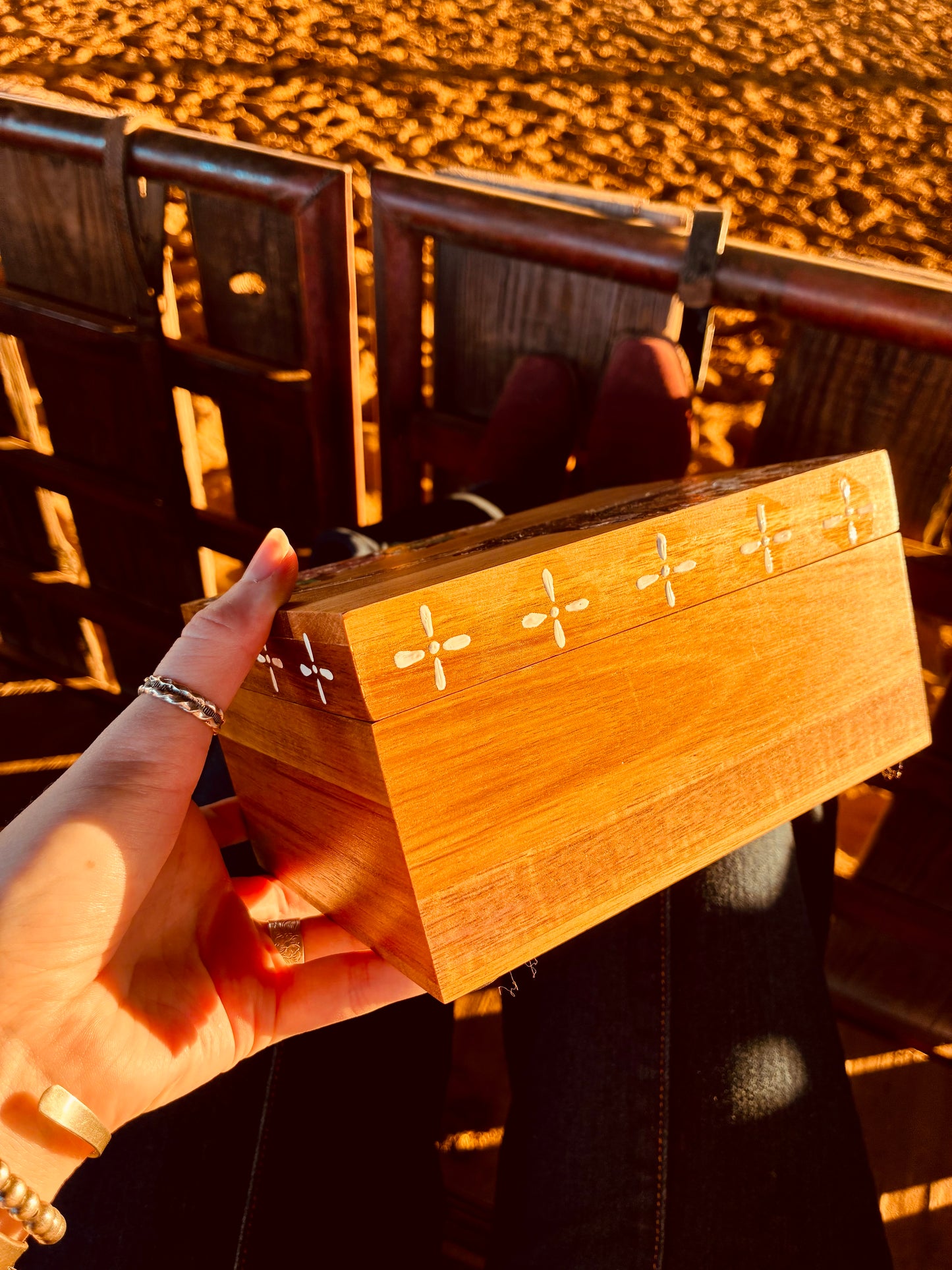 Longhorn Handpainted Keepsake Box