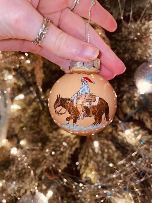 Reindeer HANDPAINTED Ornament