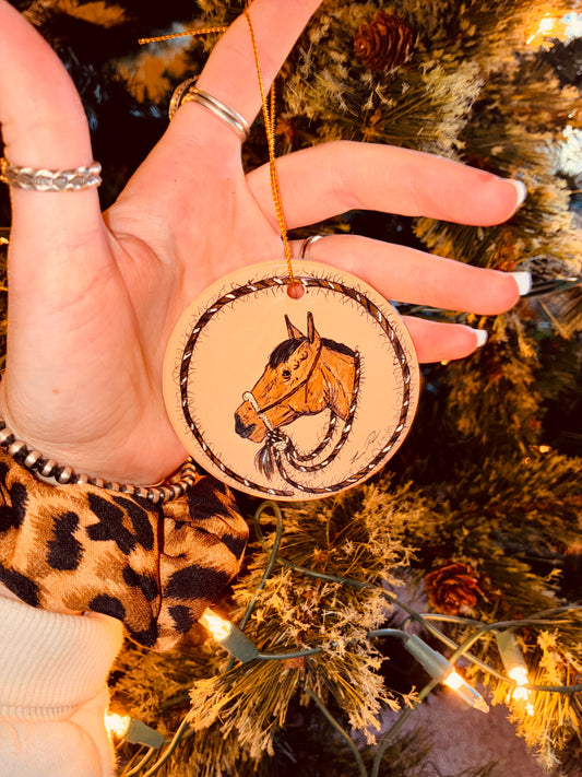 Buck Hanpainted Ornament