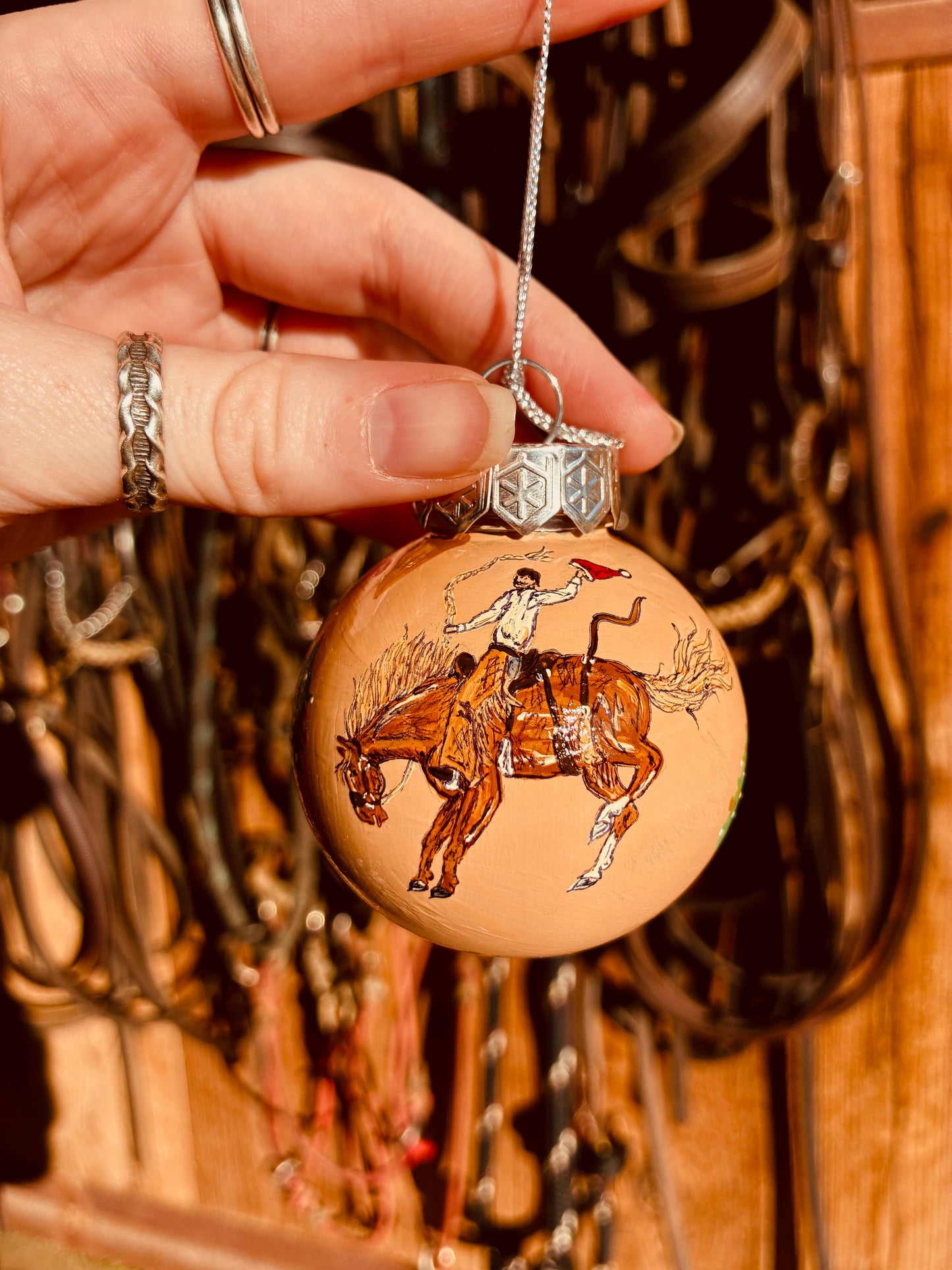 Tree Farm Small HANDPAINTED Ornament