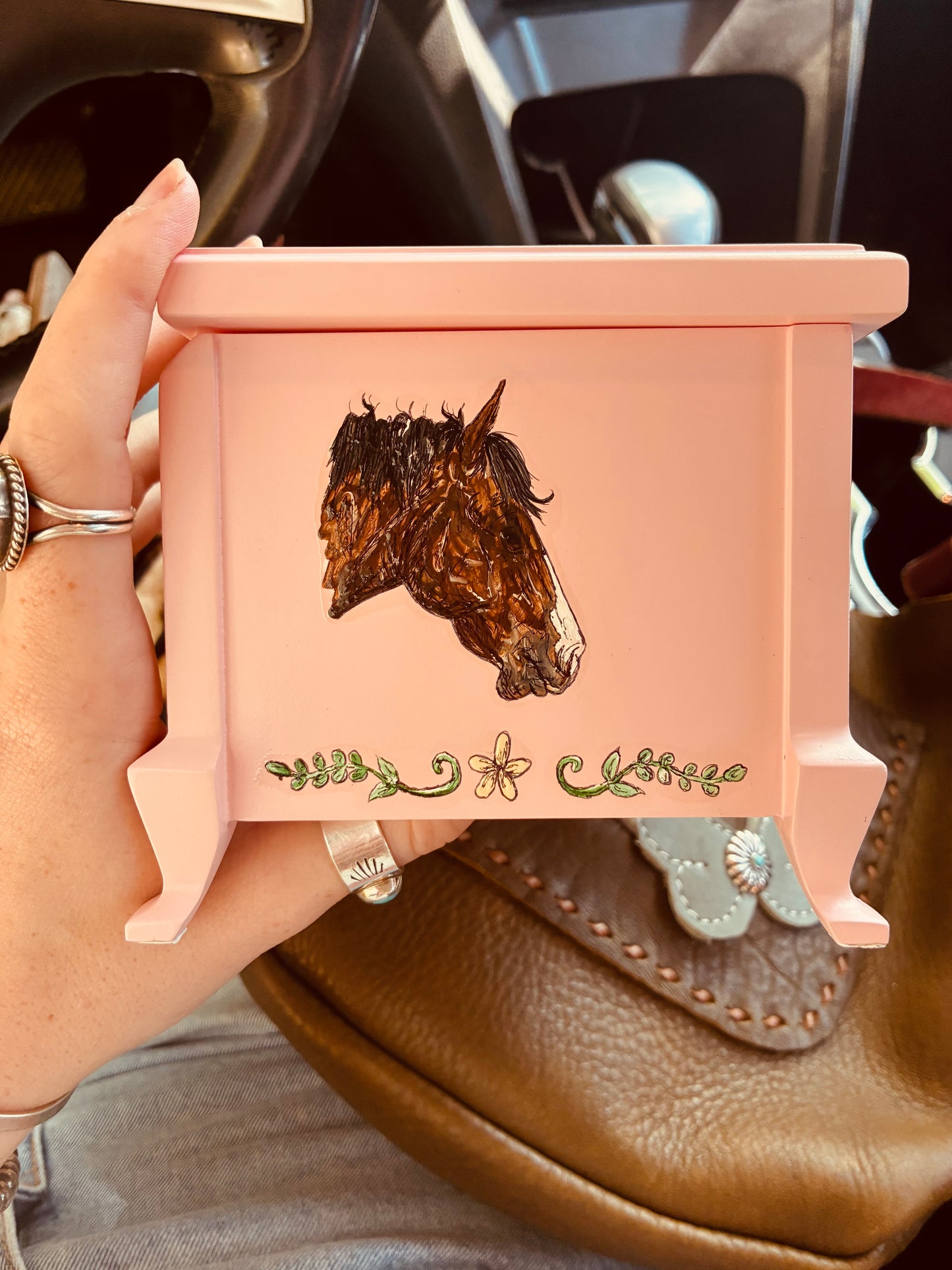 Millie HANDPAINTED Jewelry Music Box