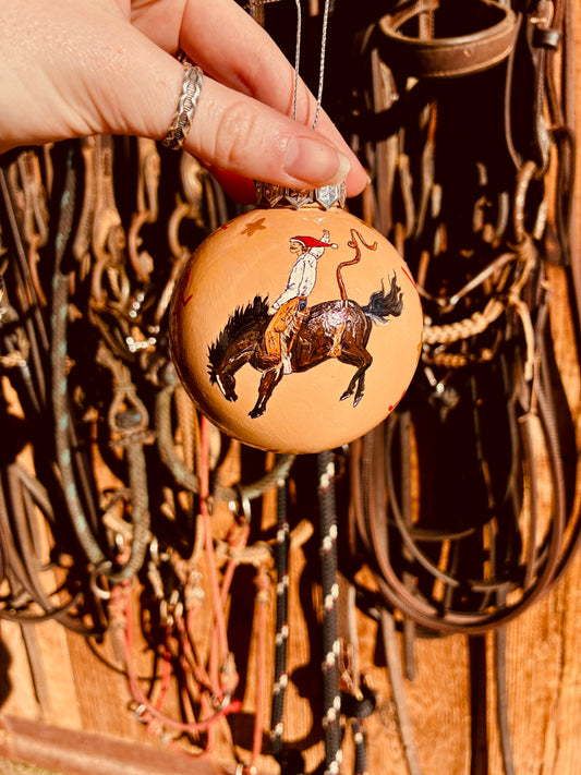 Branding Large HANDPAINTED Ornament