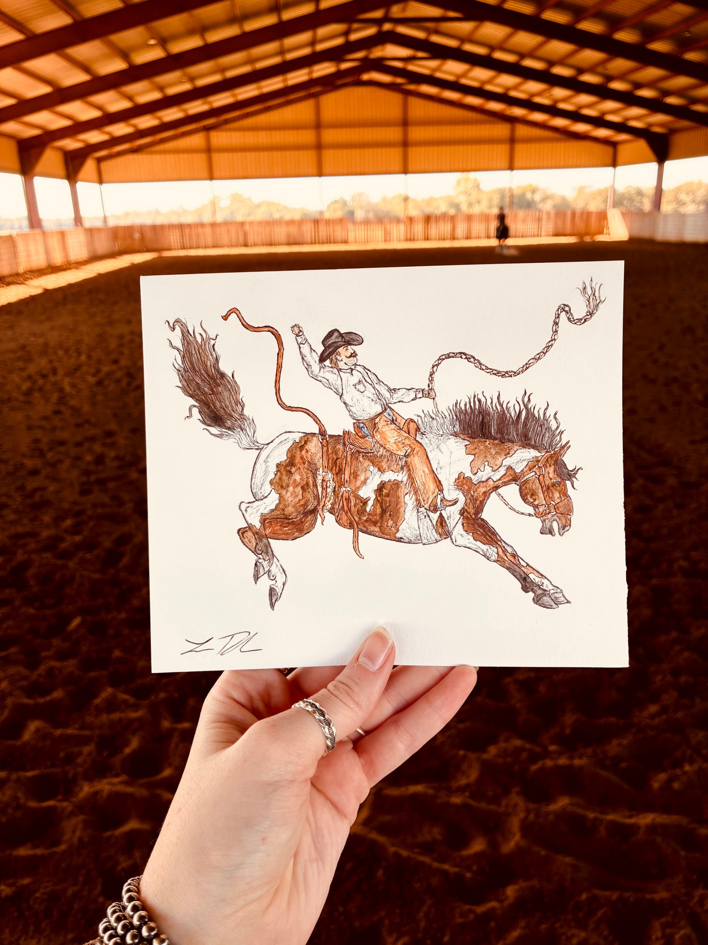 Paint Bronc Original Painting