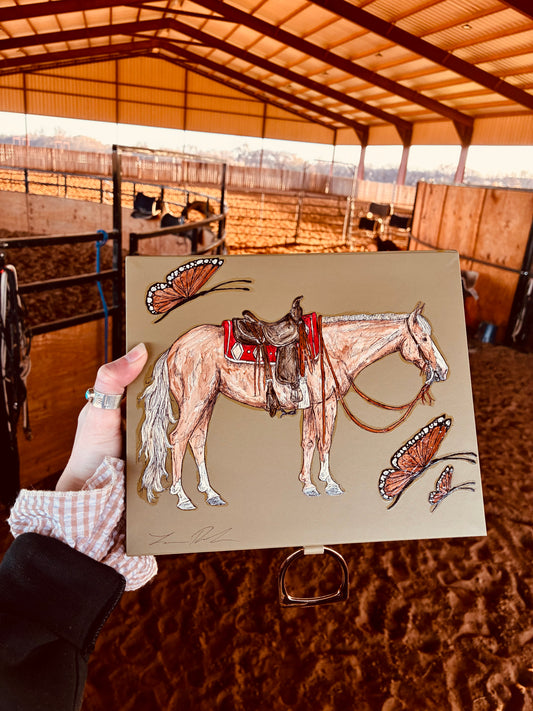 Clover Sage Green 2 Layer Jewelry Box