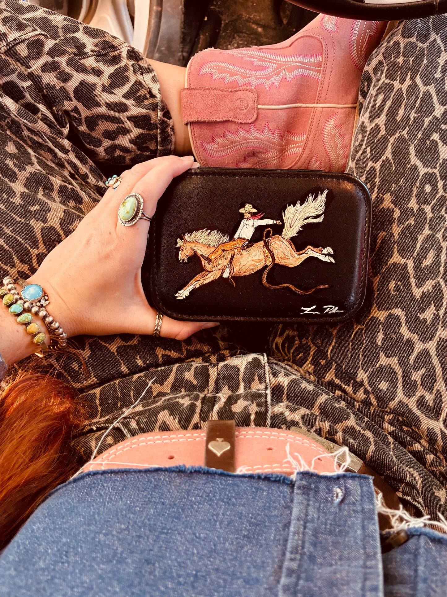 Vidalia Black Medium Jewelry Case