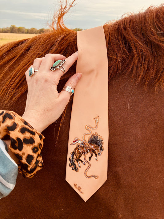 Kelby Tan Handpainted Necktie