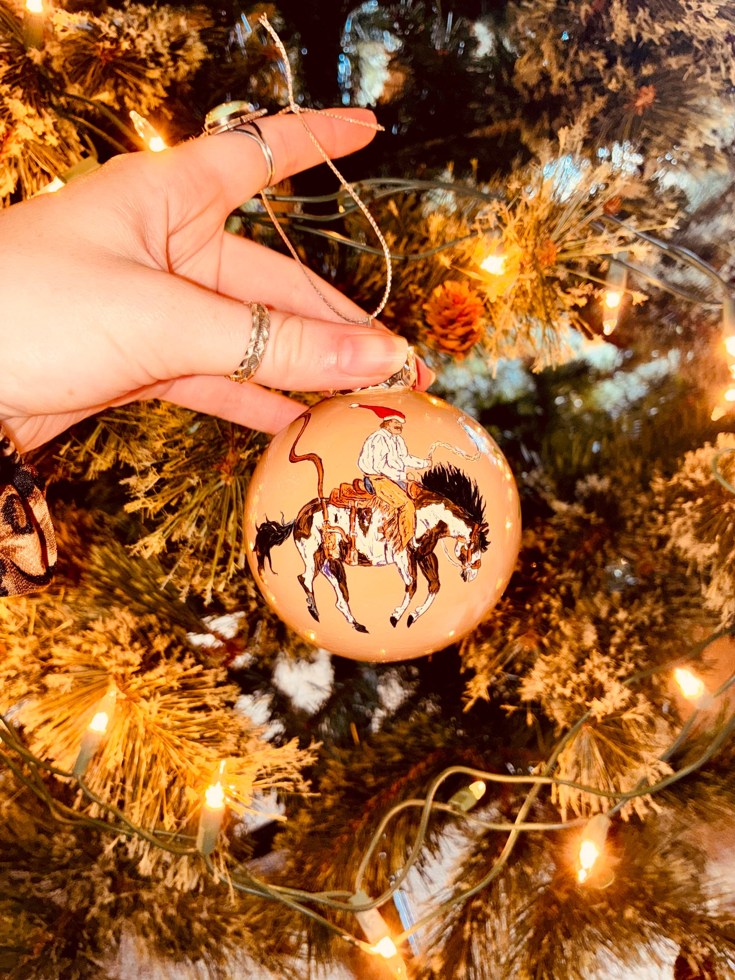 Wish List Large HANDPAINTED Ornament