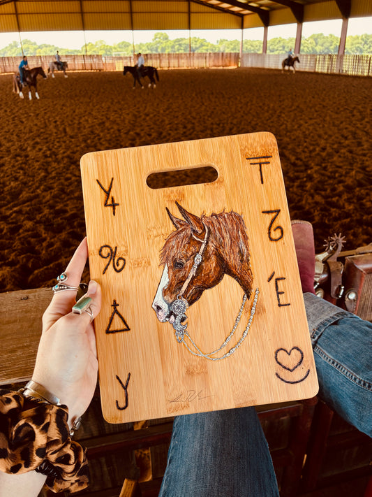 Carly Handpainted Cutting Board