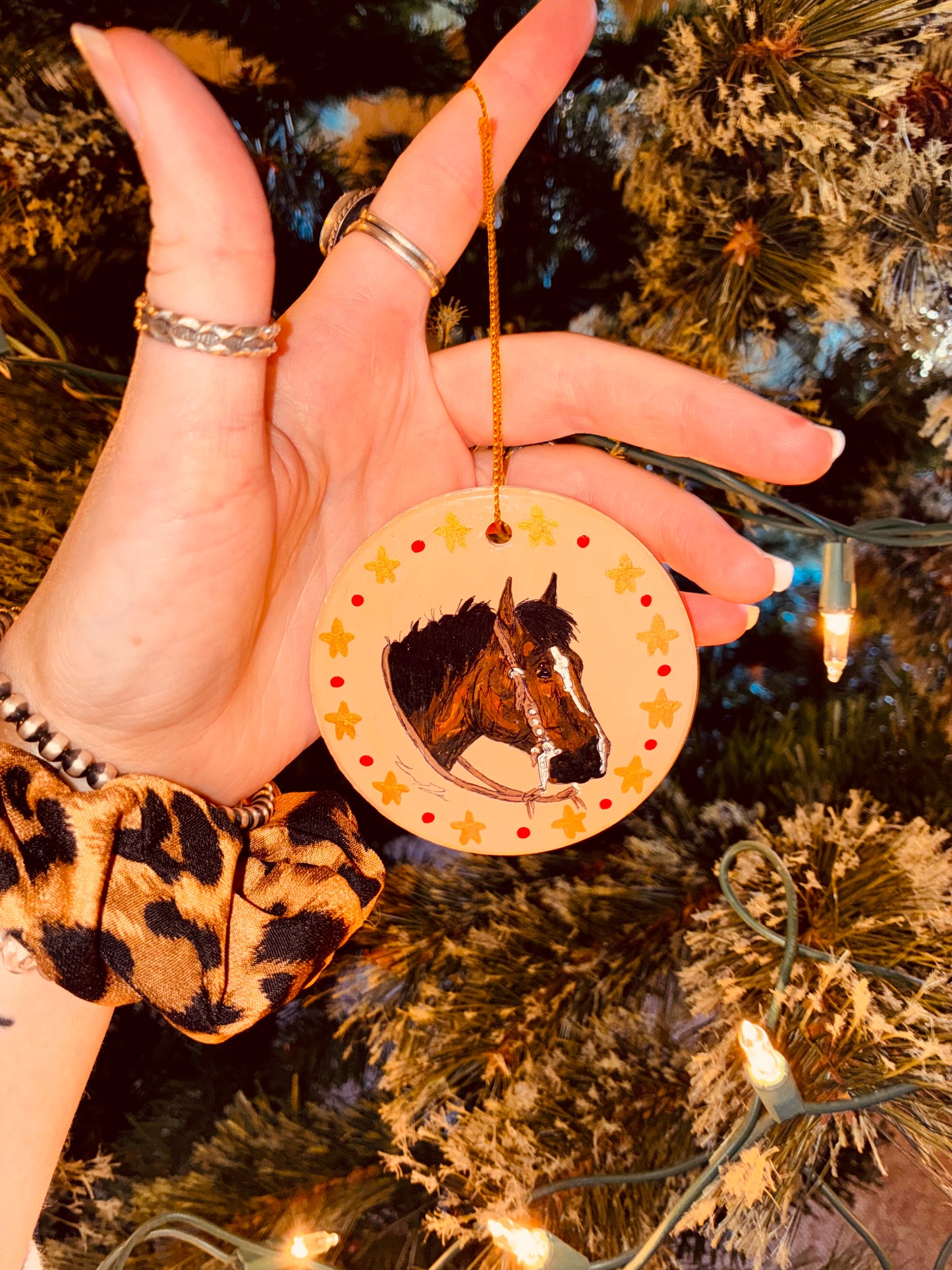 Jolly Hanpainted Ornament