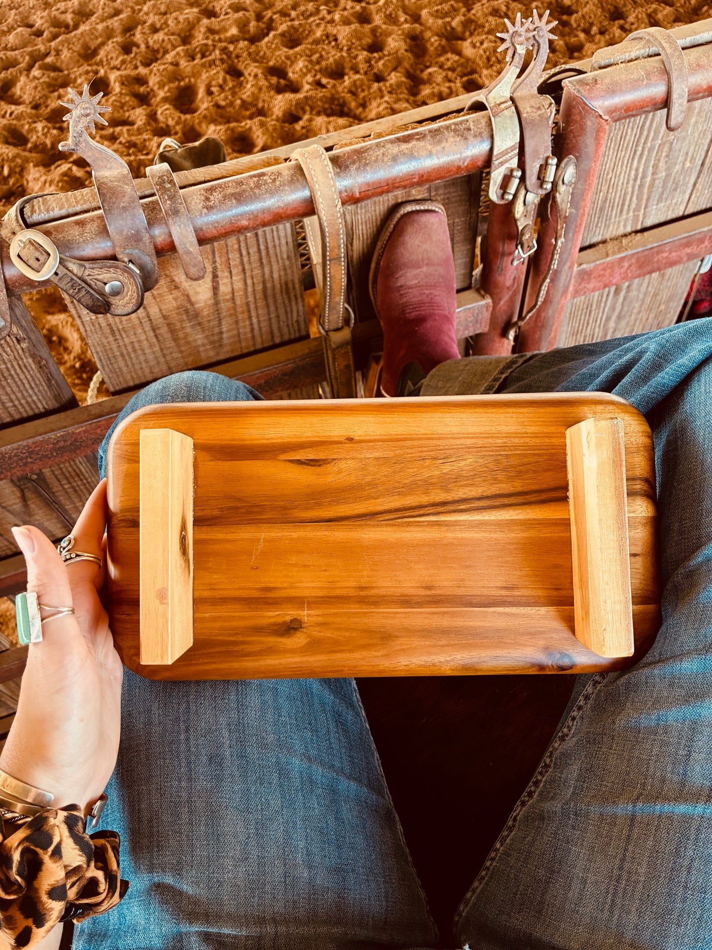 Tres Wooden Decorative Tray
