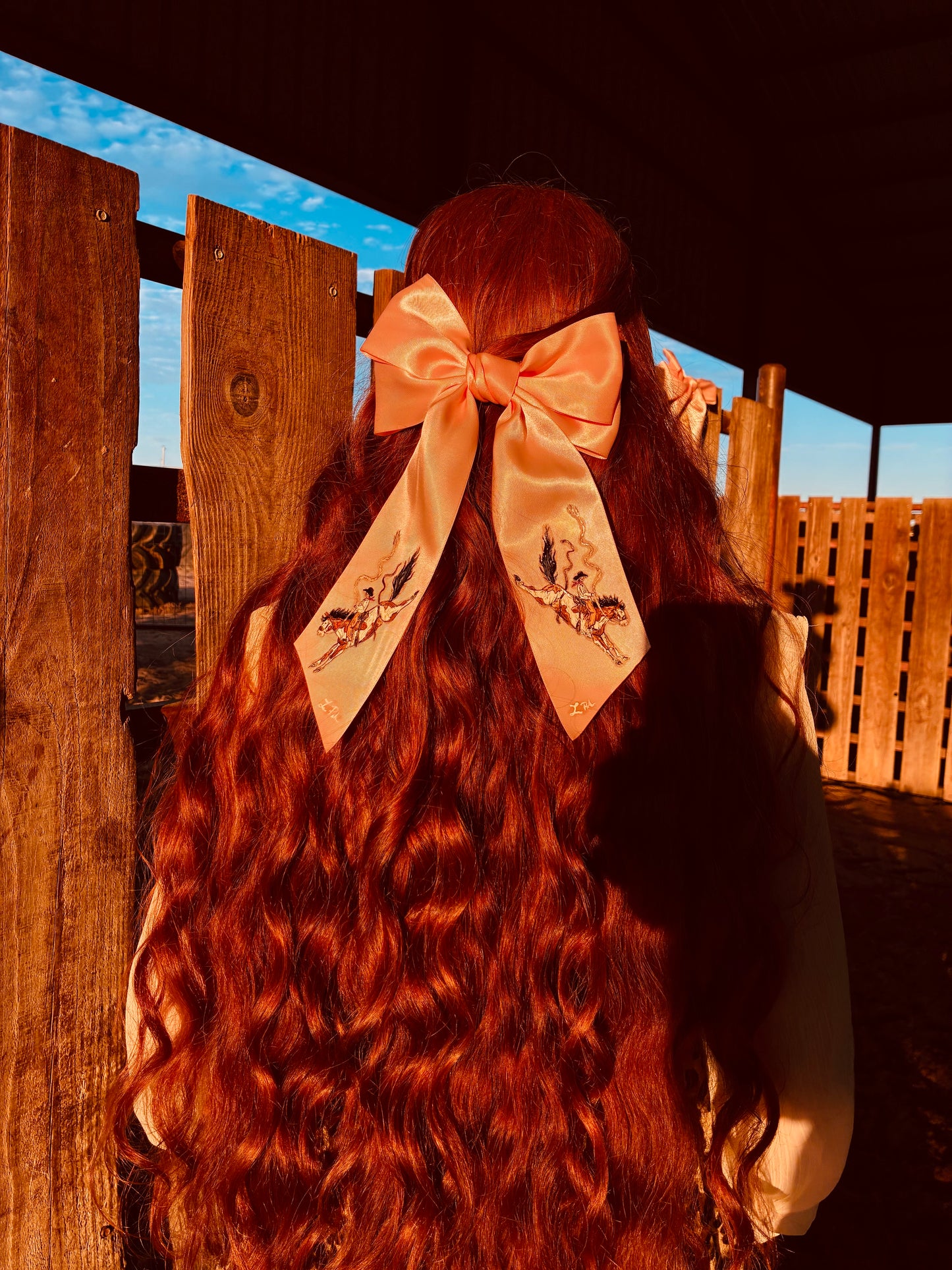 Quinn Pink HANDPAINTED Hairbow