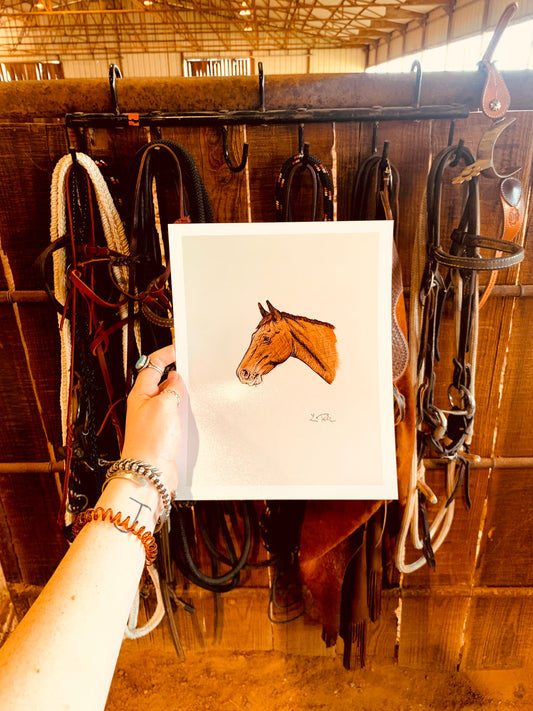Red Filly Print 8x10
