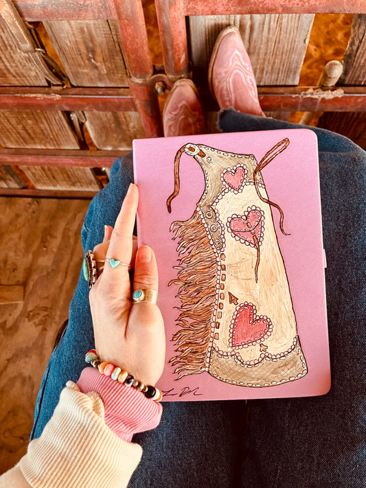 Heart Leggings Blank Notebook