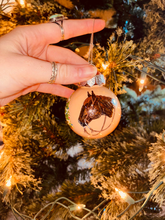 Cowboy Small HANDPAINTED Ornament