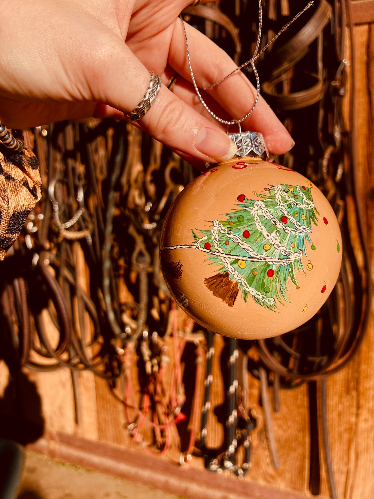 Perfect Tree Large HANDPAINTED Ornament