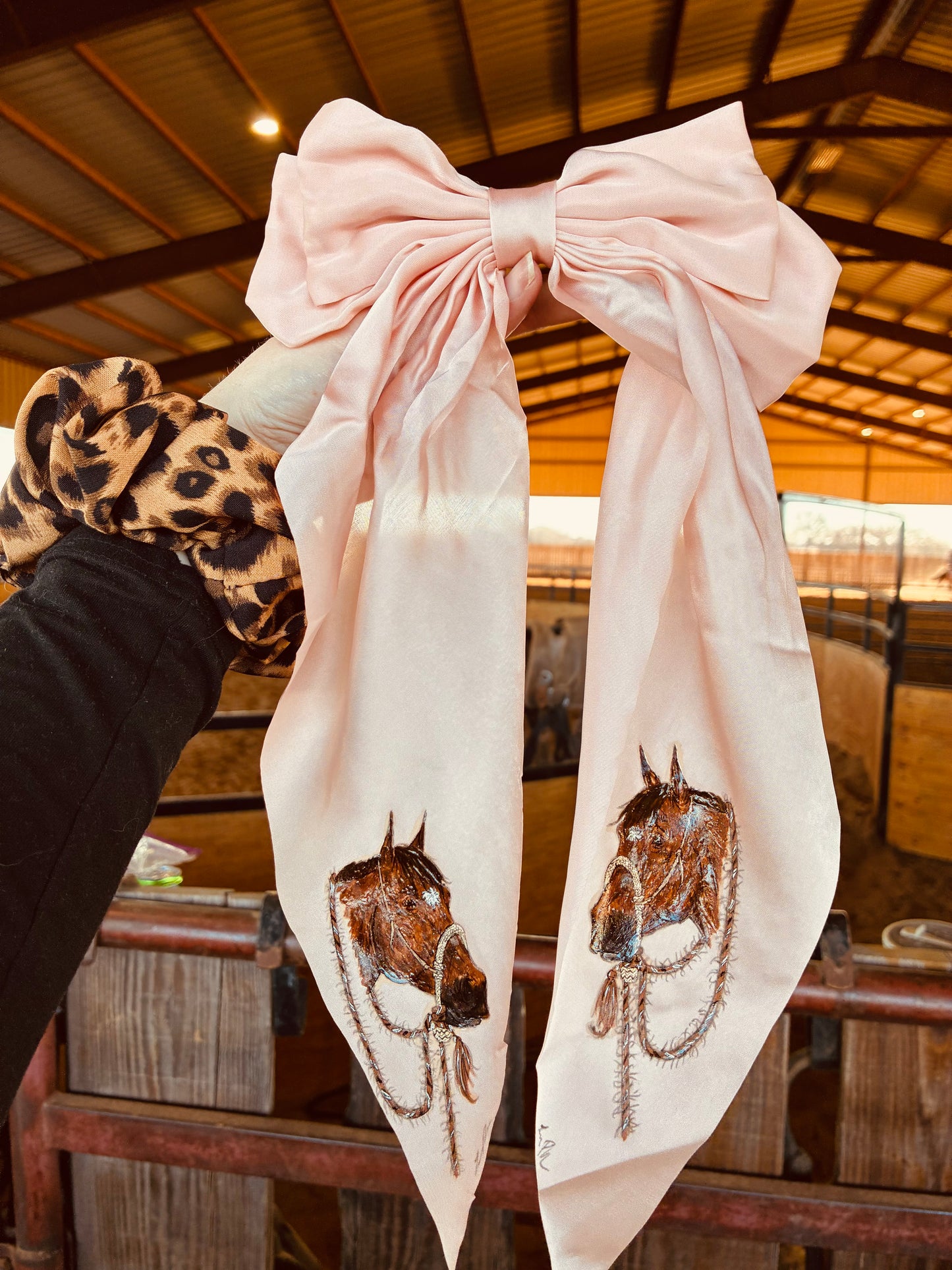 Jinks Handpainted Flowy Bow