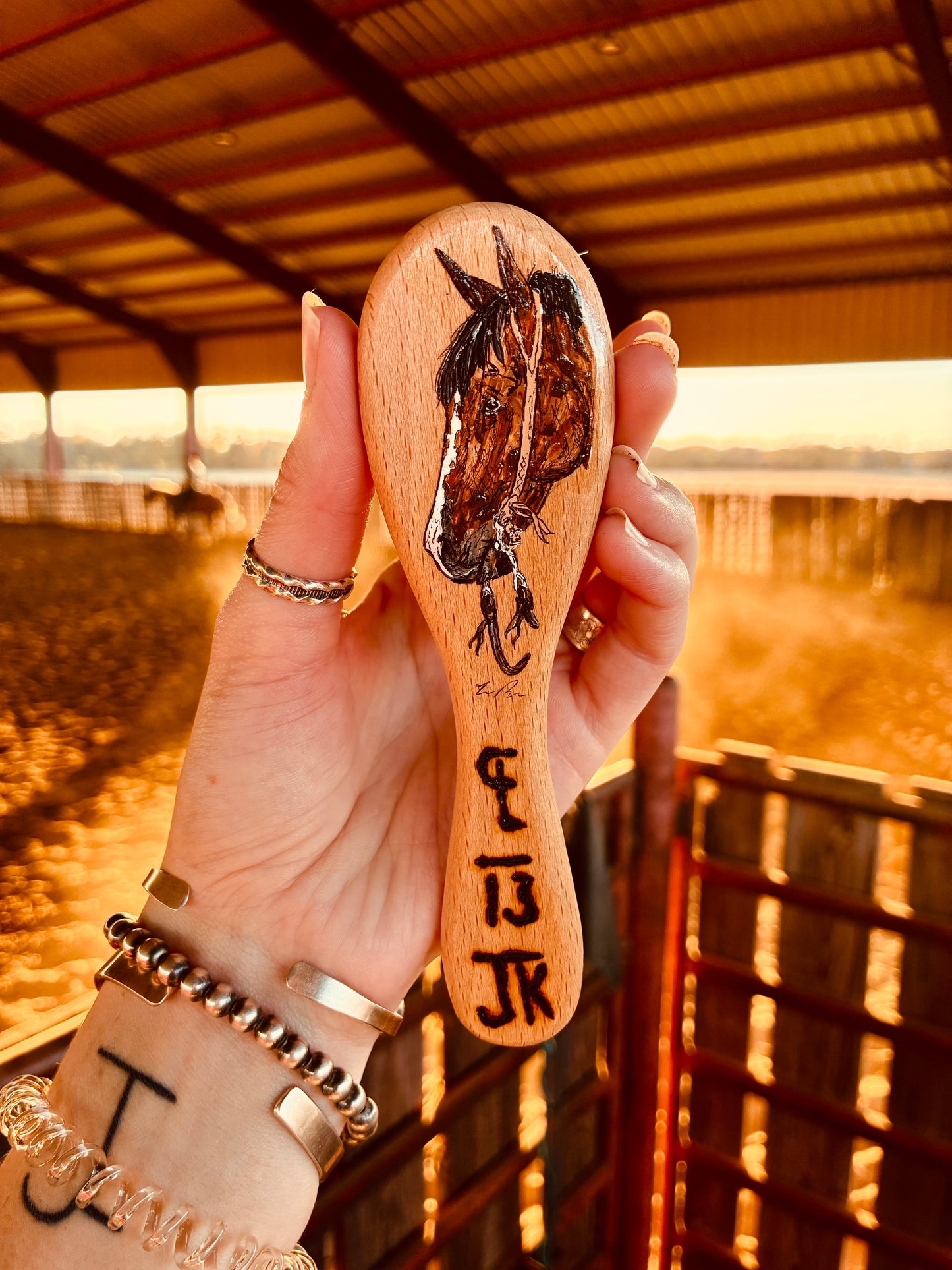 Kline Wooden Baby Hair Brush