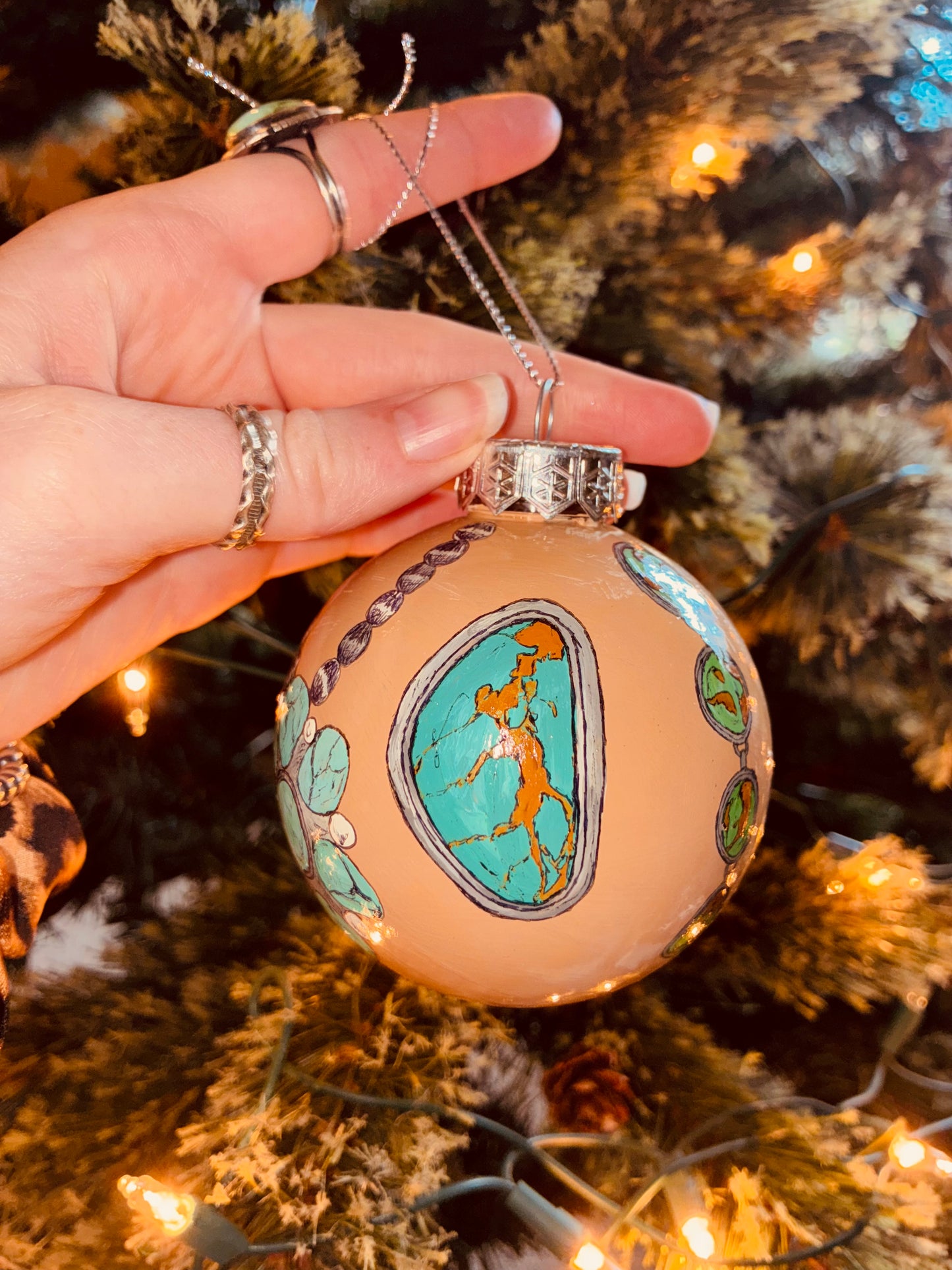 Kendra Large HANDPAINTED Ornament