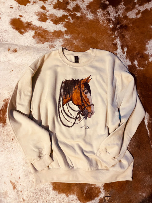 DISCOUNTED Tan Crewneck L