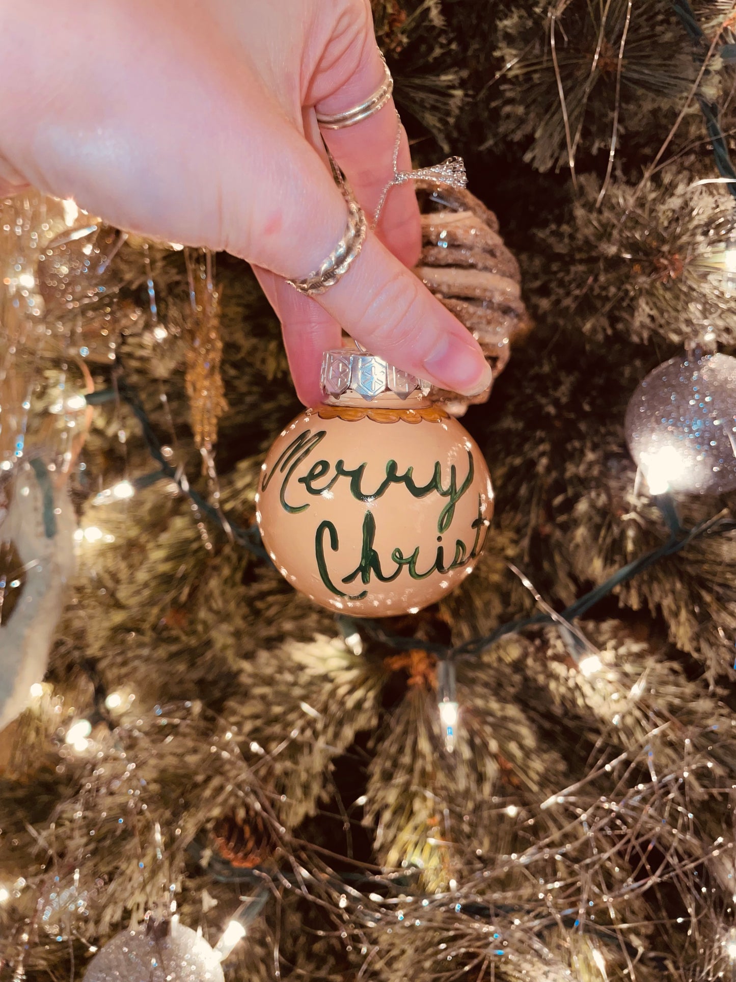 Reindeer HANDPAINTED Ornament