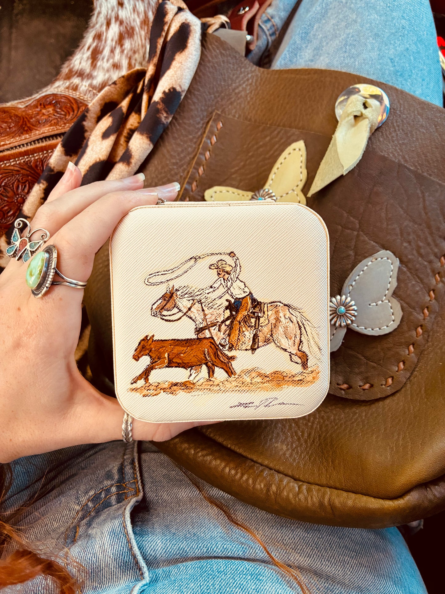 Looped White Mini Case