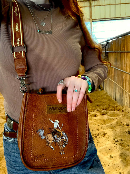 The Merle HANDPAINTED Wrangler Crossbody