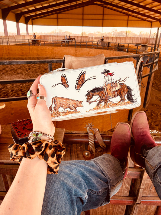 Cutter Thingz Handpainted Cowhide Case