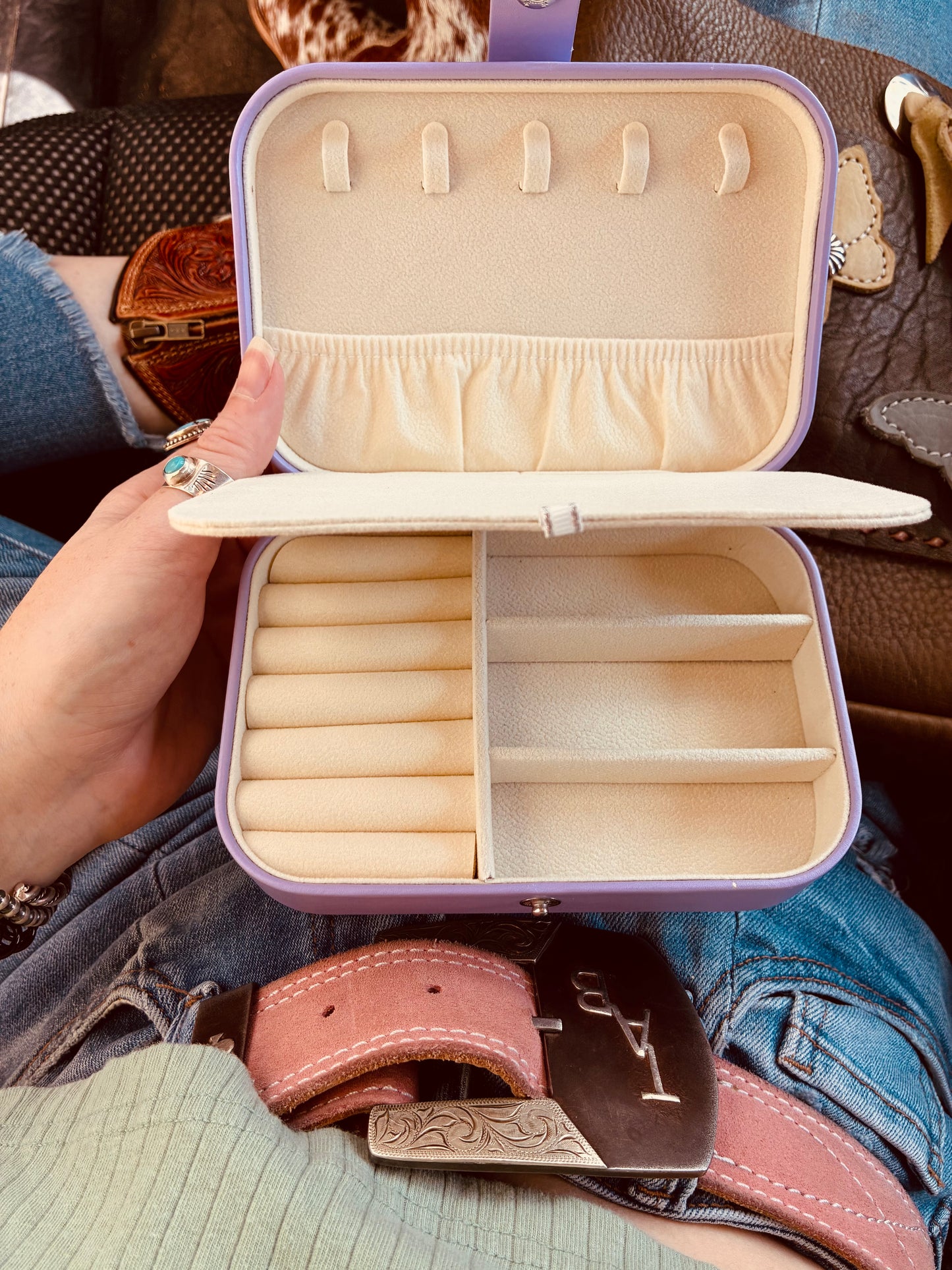 Blue Baby Purple Medium Jewelry Case