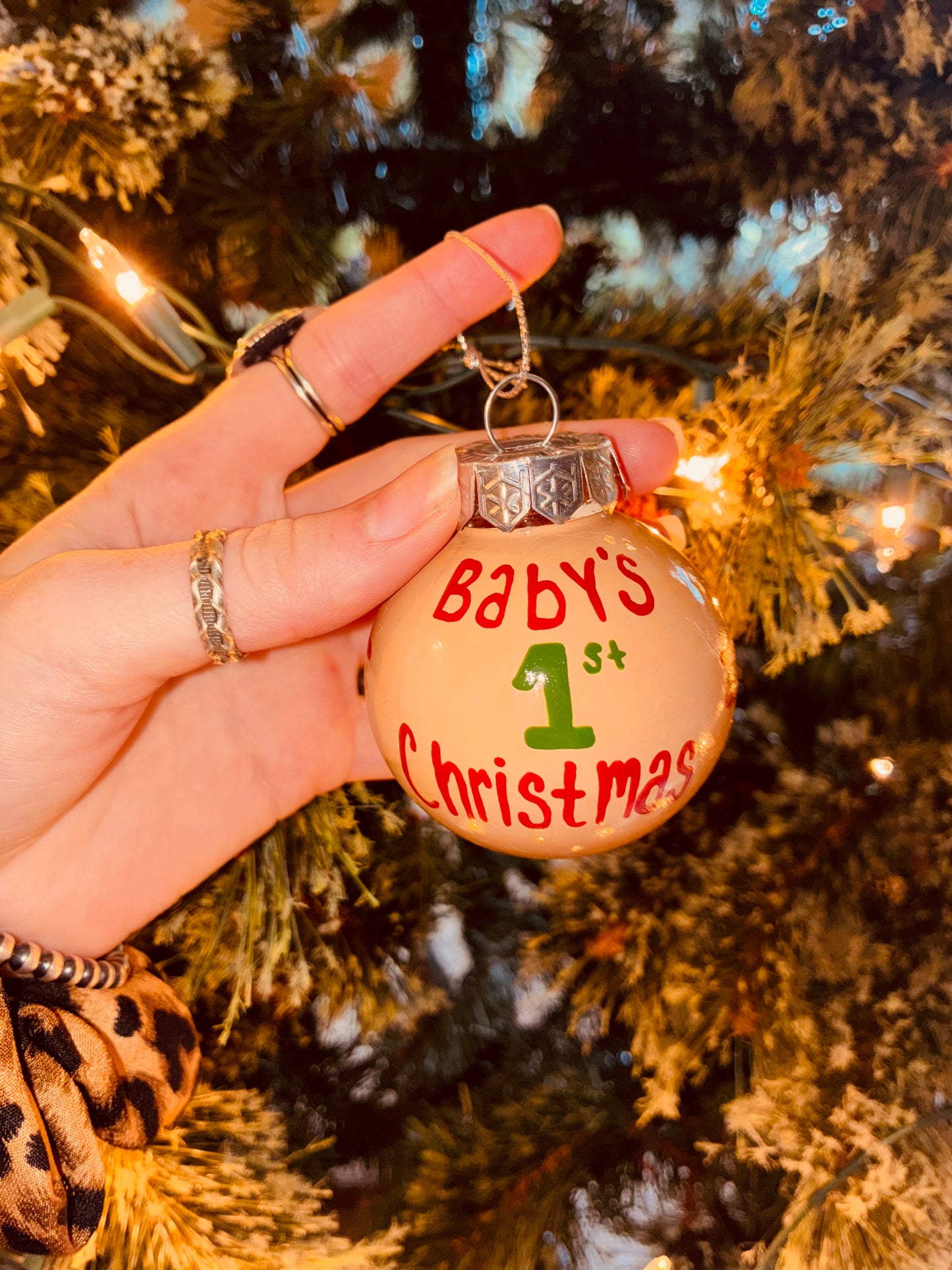 First Small HANDPAINTED Ornament