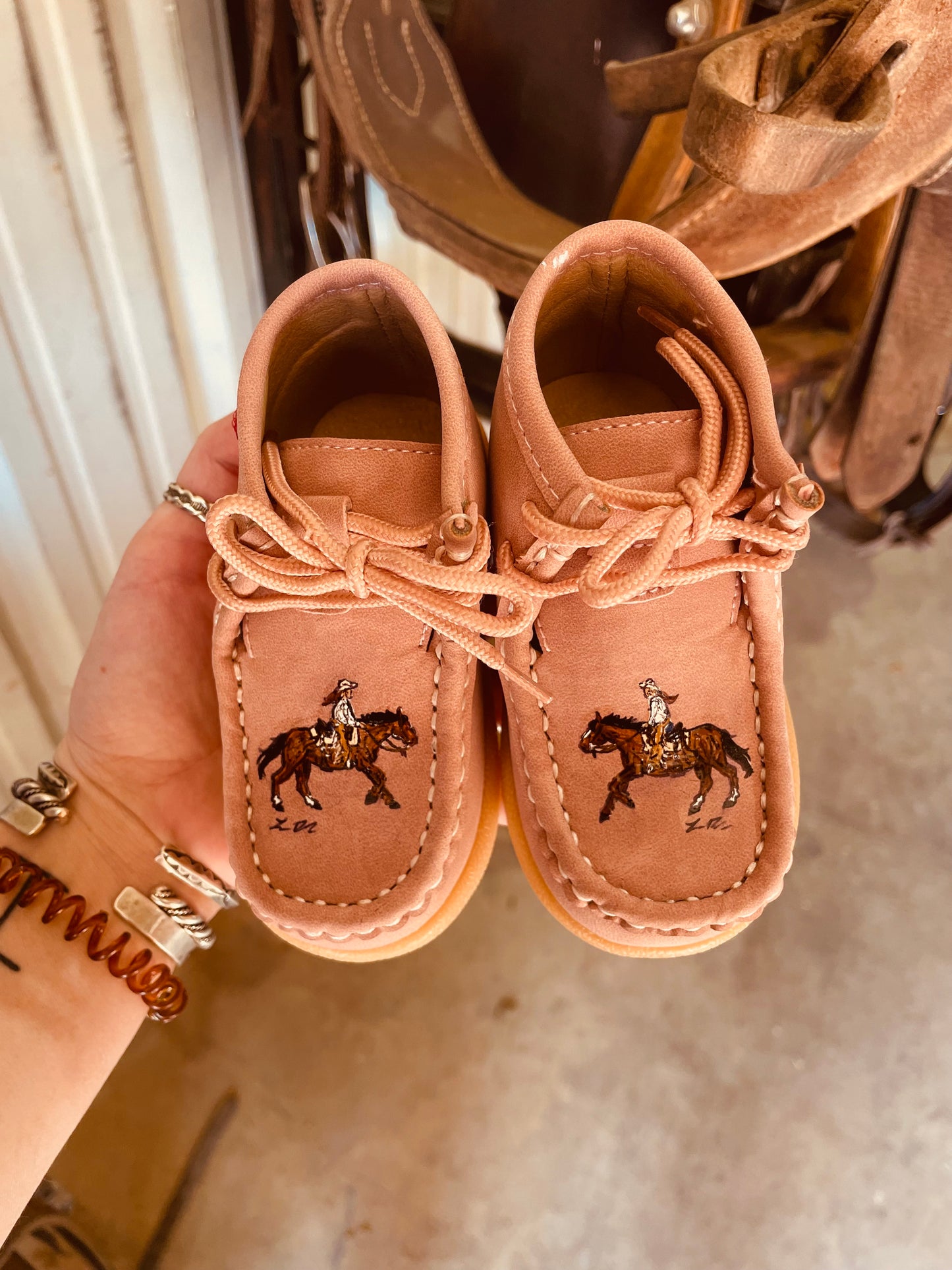 Ridin Wild Baby Moccasins 15-18 Months