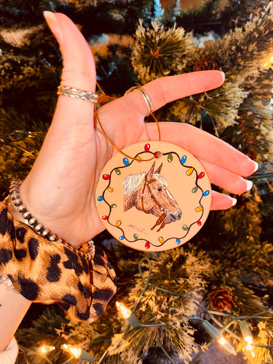 Reba Hanpainted Ornament