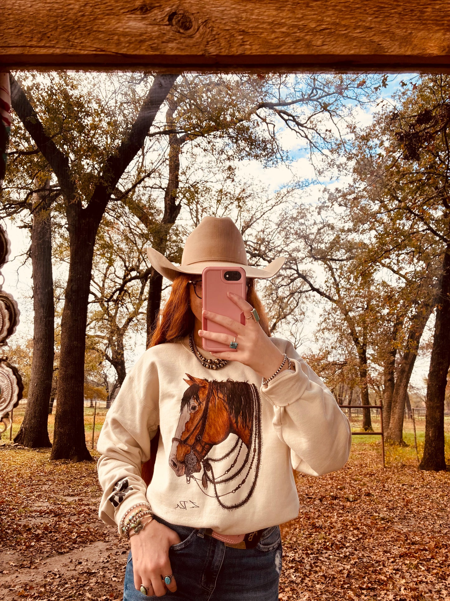 Ramblin’ Man Tan Crewneck