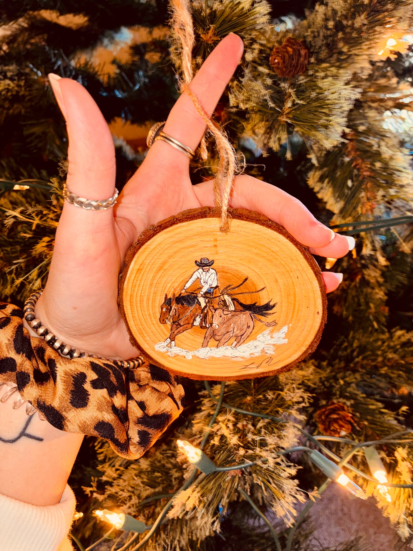 Circles Wood Ornament