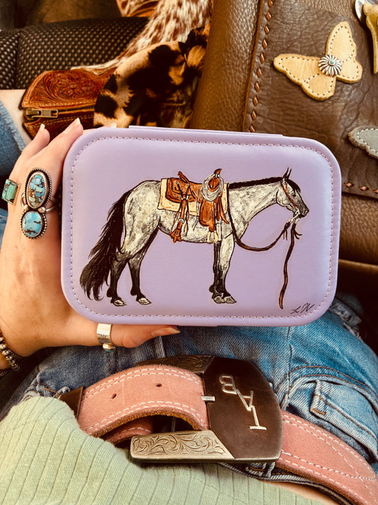 Blue Baby Purple Medium Jewelry Case