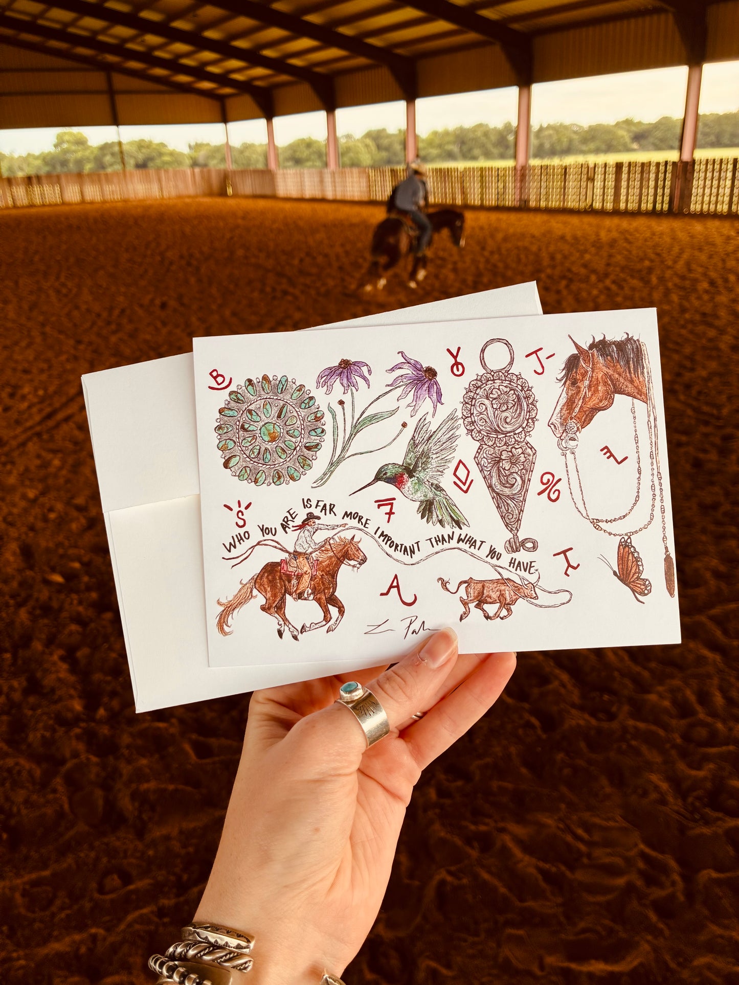 Cowgal Spring Greeting Cards