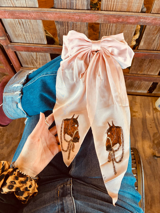 Jinks Handpainted Flowy Bow