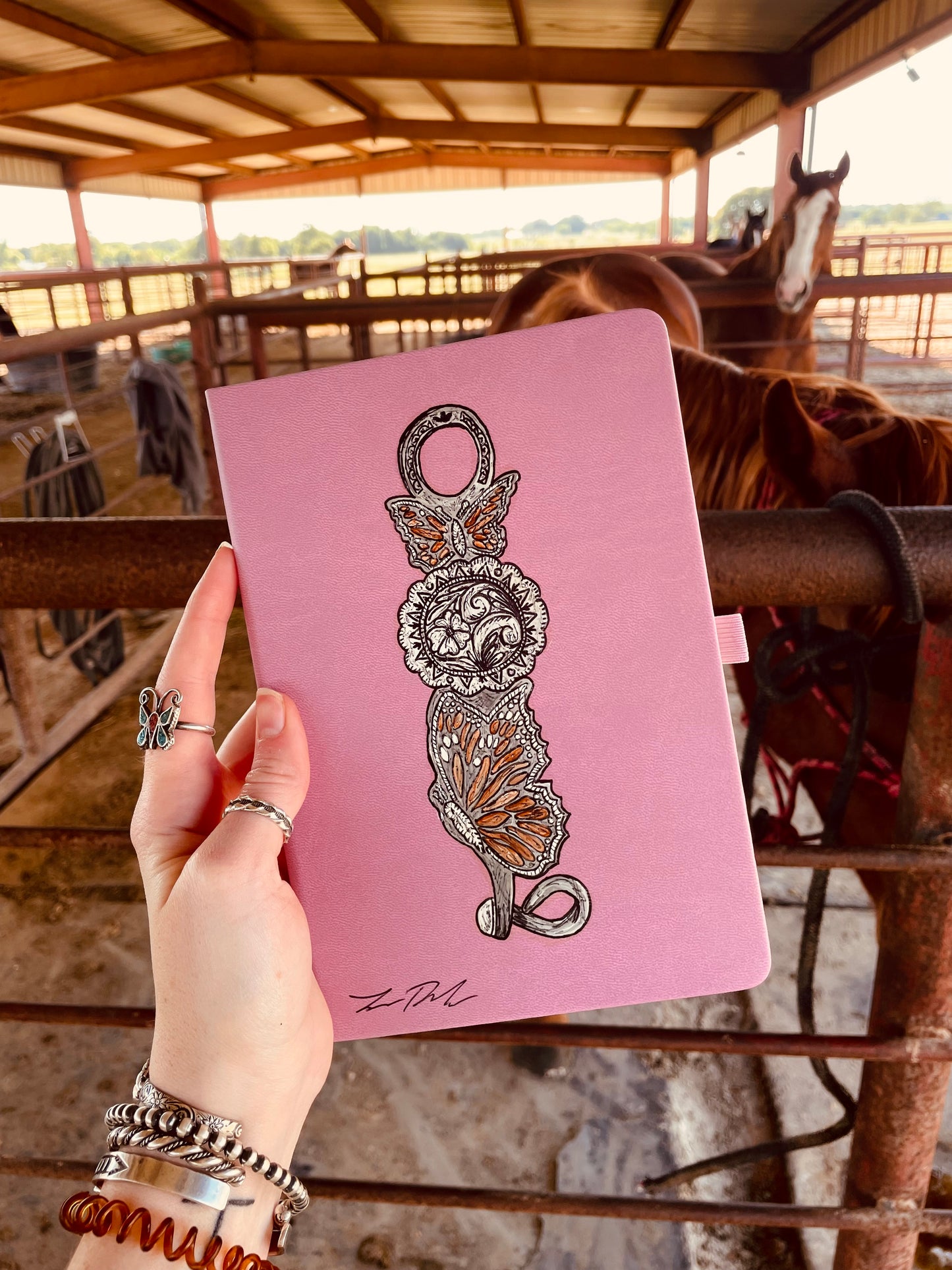 Monarch Cowgirl Blank Notebook