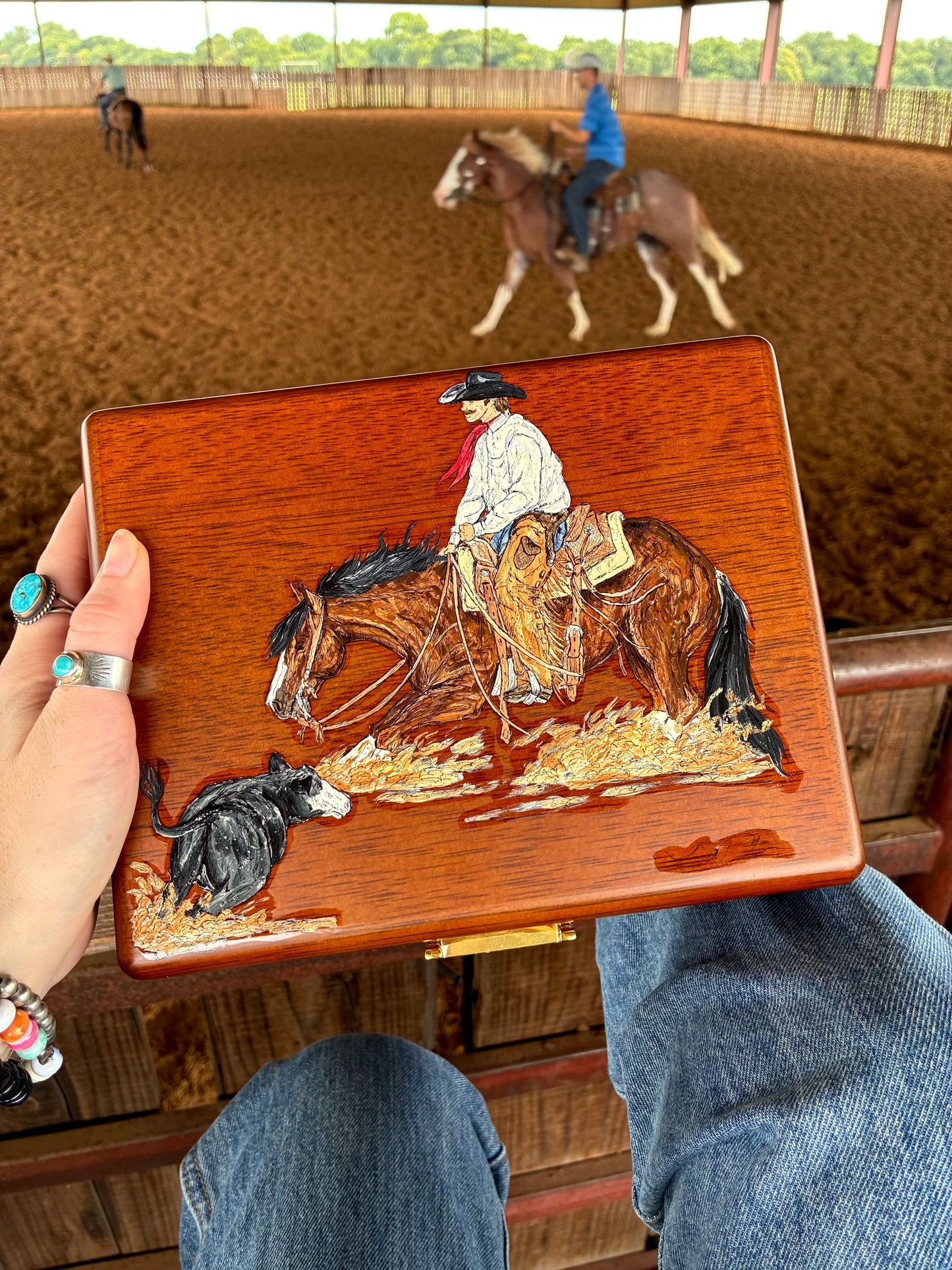 Cuttin It Up Wooden Watch or Jewelry Box