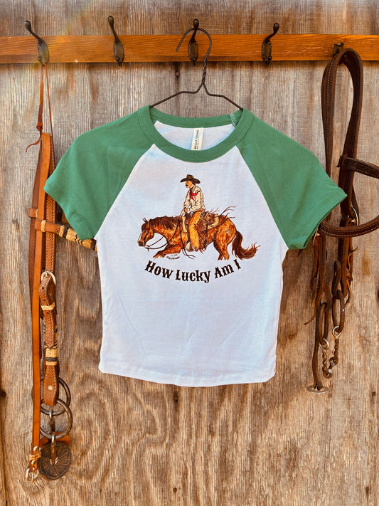 How Lucky Green Baby Tee