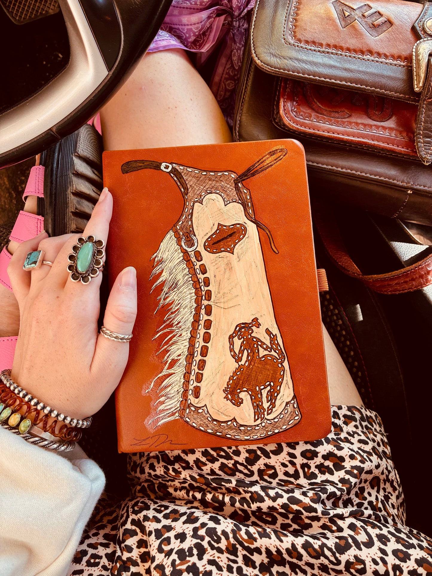 Chaps Brown Blank Notebook