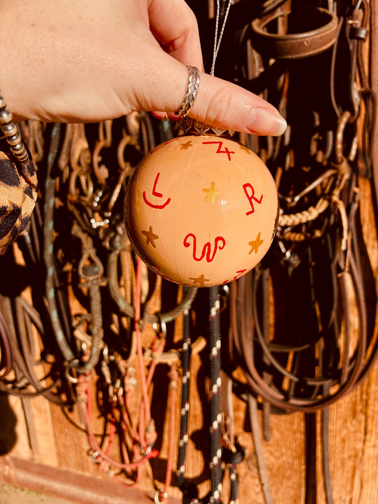 Branding Large HANDPAINTED Ornament