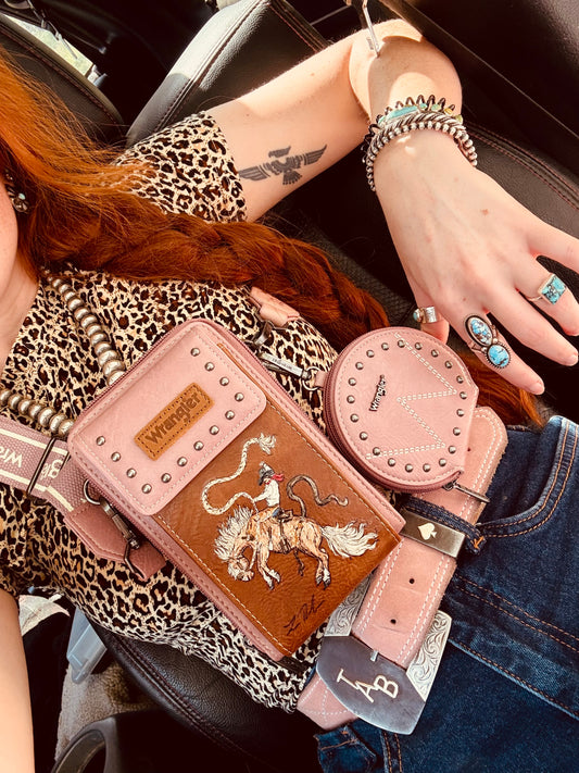 The Lilian HANDPAINTED Wrangler Crossbody