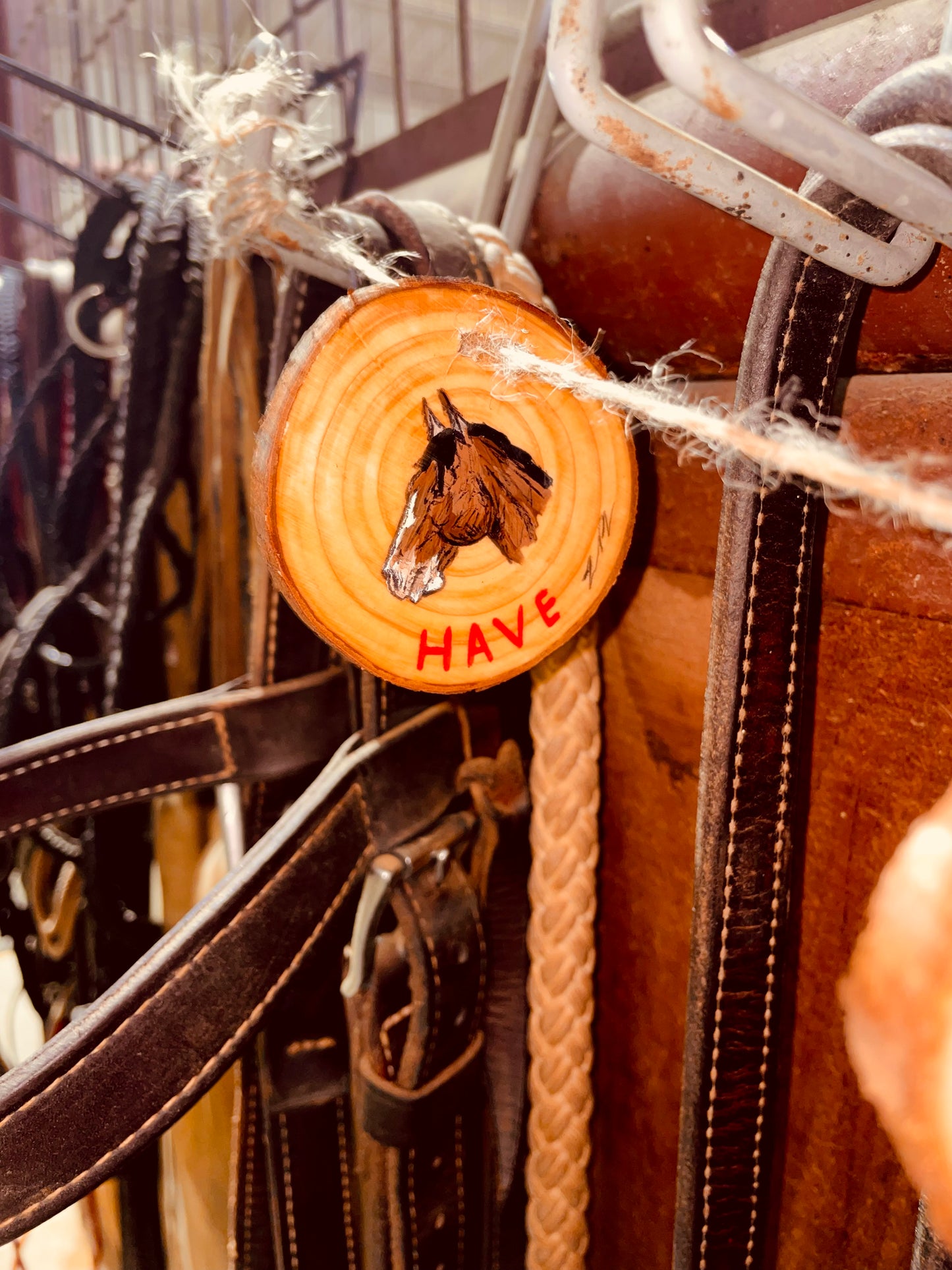 Have A Merry Cowboy Christmas Wooden Garland