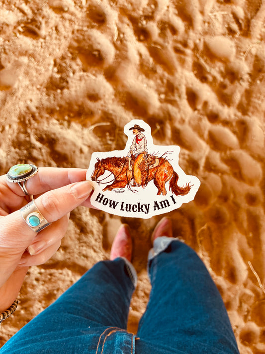 How Lucky Sticker