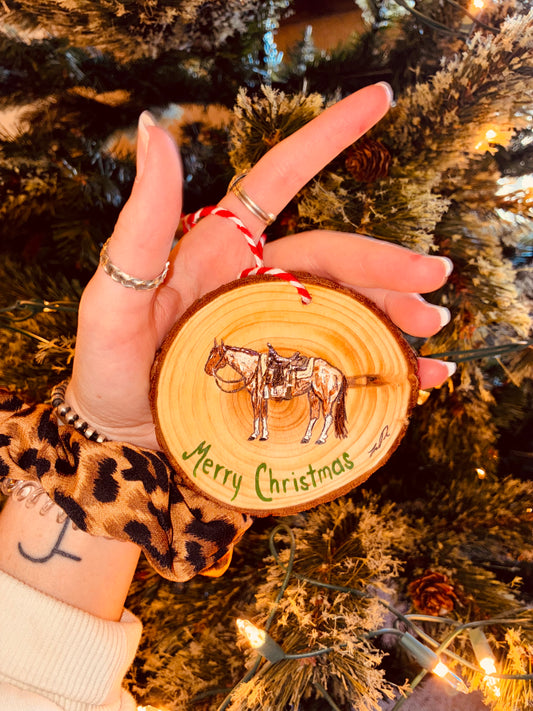 Roan For Xmas Wood Ornament