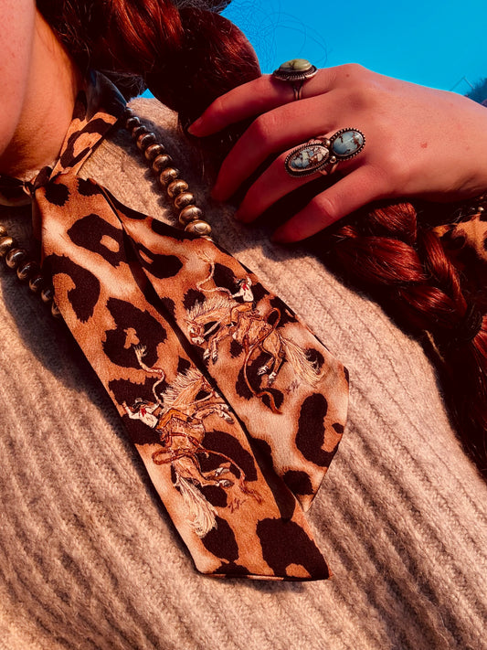 Bronc Babe HANDPAINTED Leopard Twilly