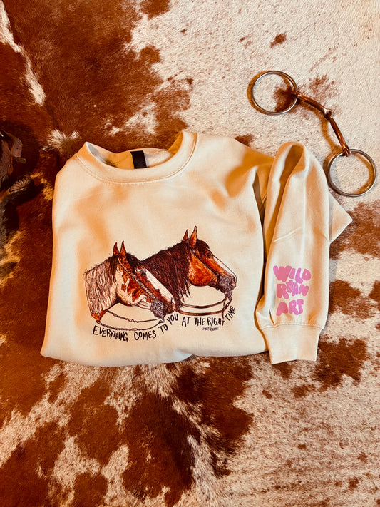 Right Now Tan Crewneck